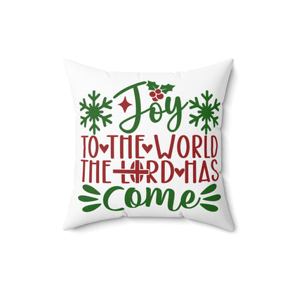Joy to the World Holiday Pillow Insert and Pillow Case