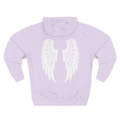 Protected Angel Wings Hoodie — 'PROTECTED' Front Text & White Wing Back Graphic