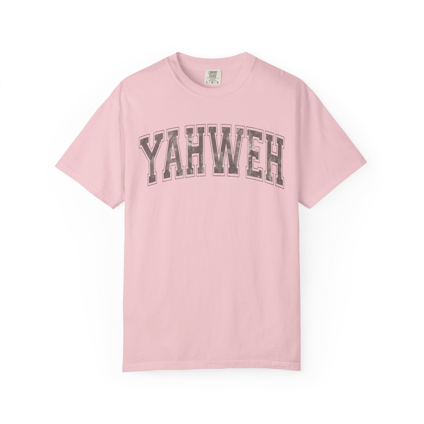 Yahweh Camo Unisex Garment-Dyed T-Shirt - Faith-Inspired Casual Wear