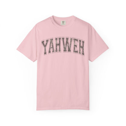 Yahweh Camo Unisex Garment-Dyed T-Shirt - Faith-Inspired Casual Wear