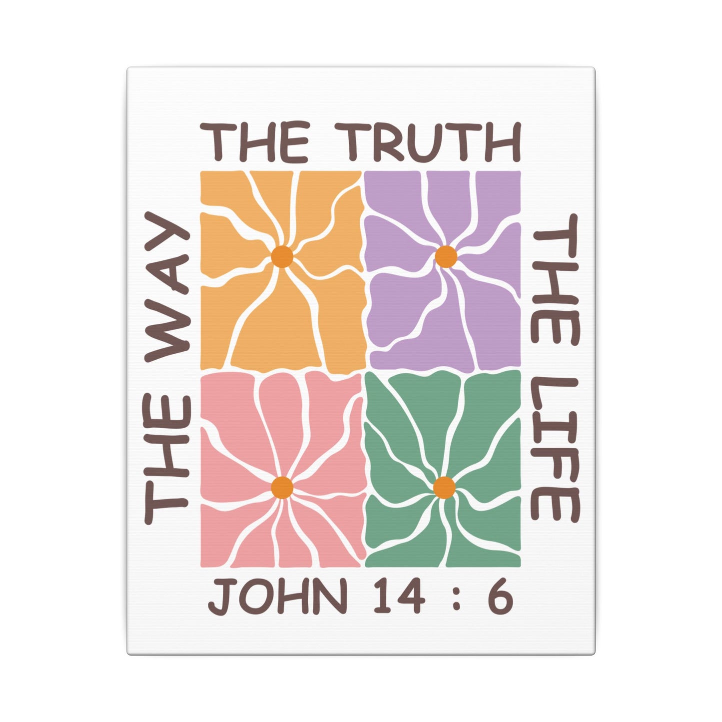 The Way The Truth The Life John 14:6 Wall Canvas
