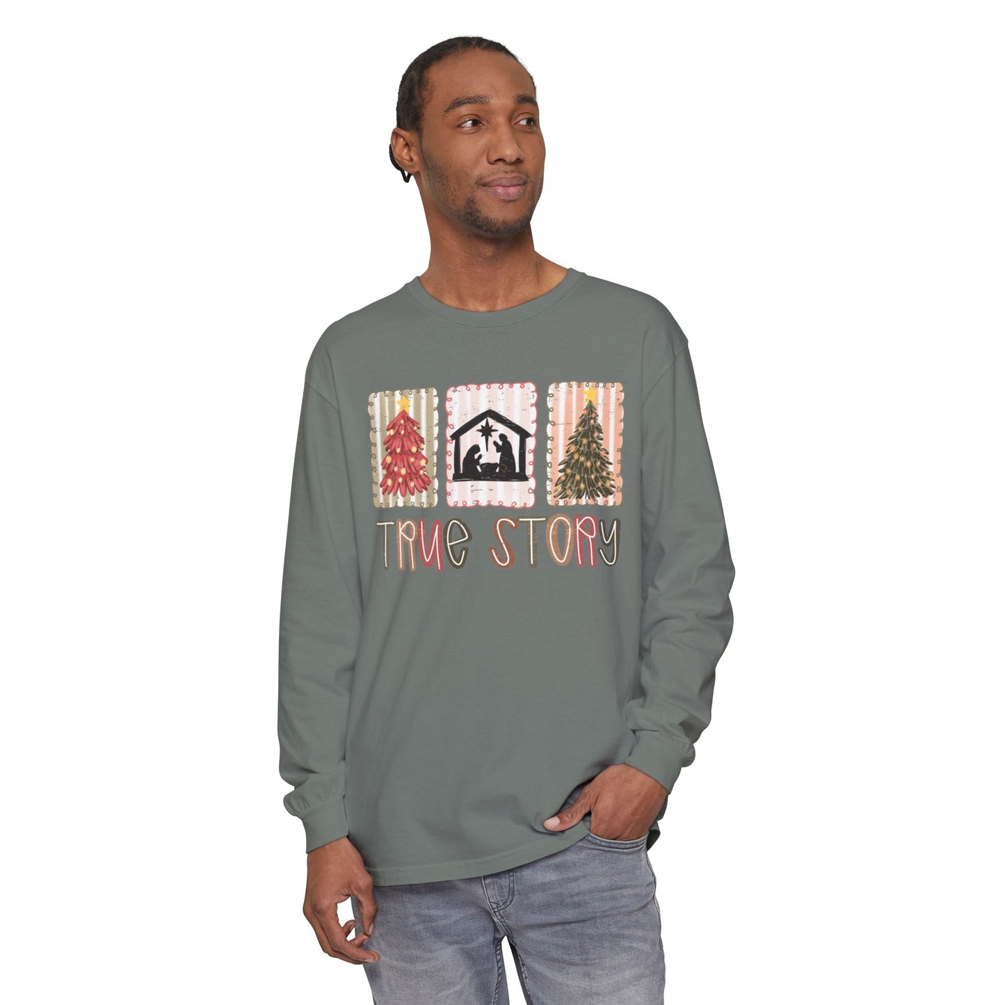 True Story - Christmas Jesus Long Sleeve Shirt