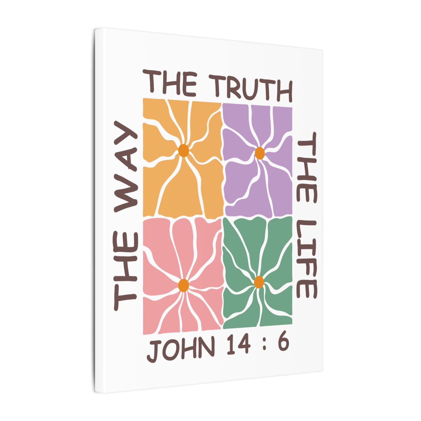 The Way The Truth The Life John 14:6 Wall Canvas
