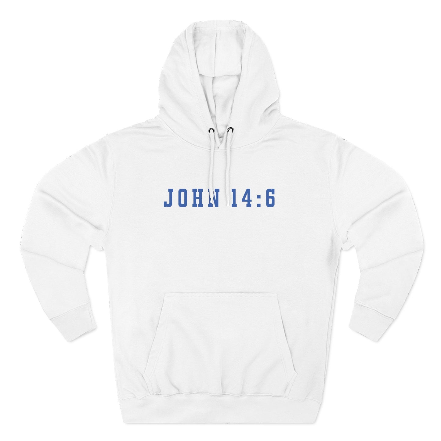 Inspirational Three-Panel Fleece Hoodie - John 14:6 Design