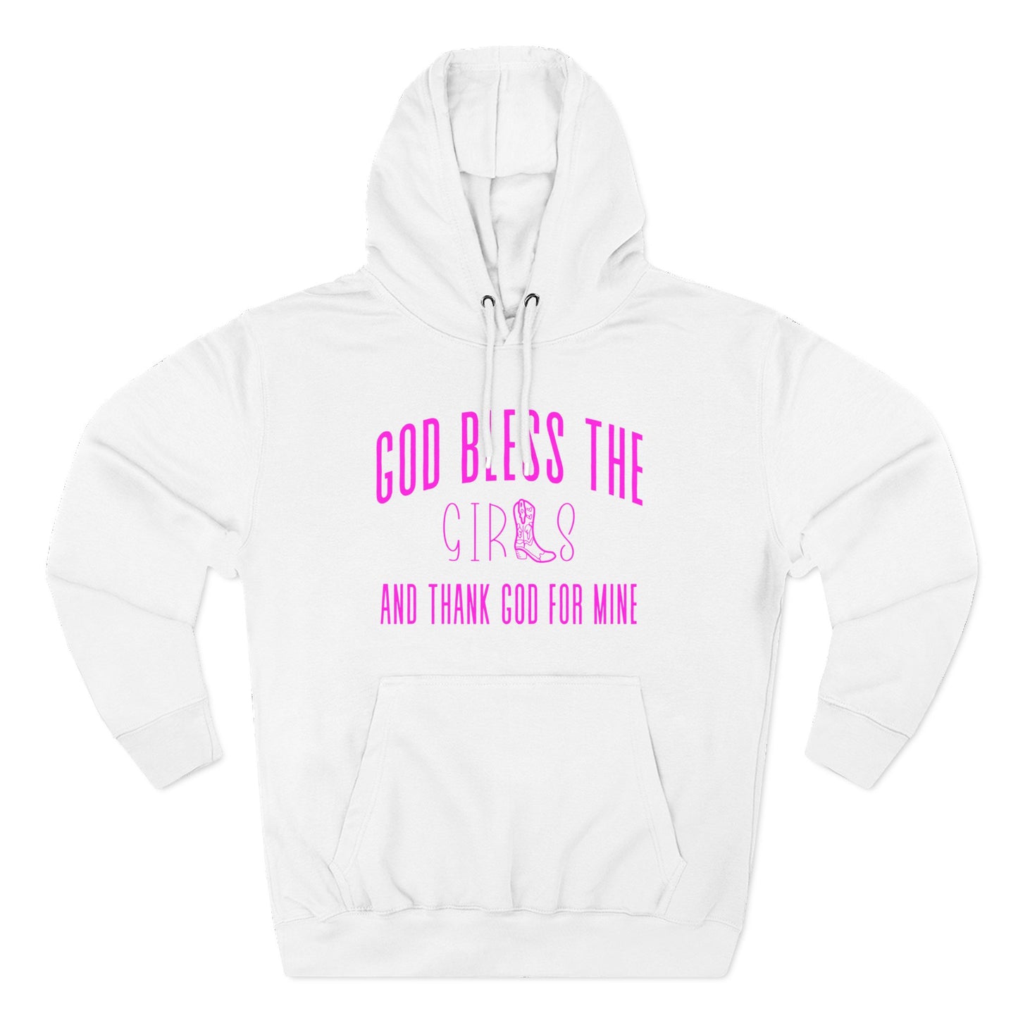 God Bless The Girls Pink Hoodie
