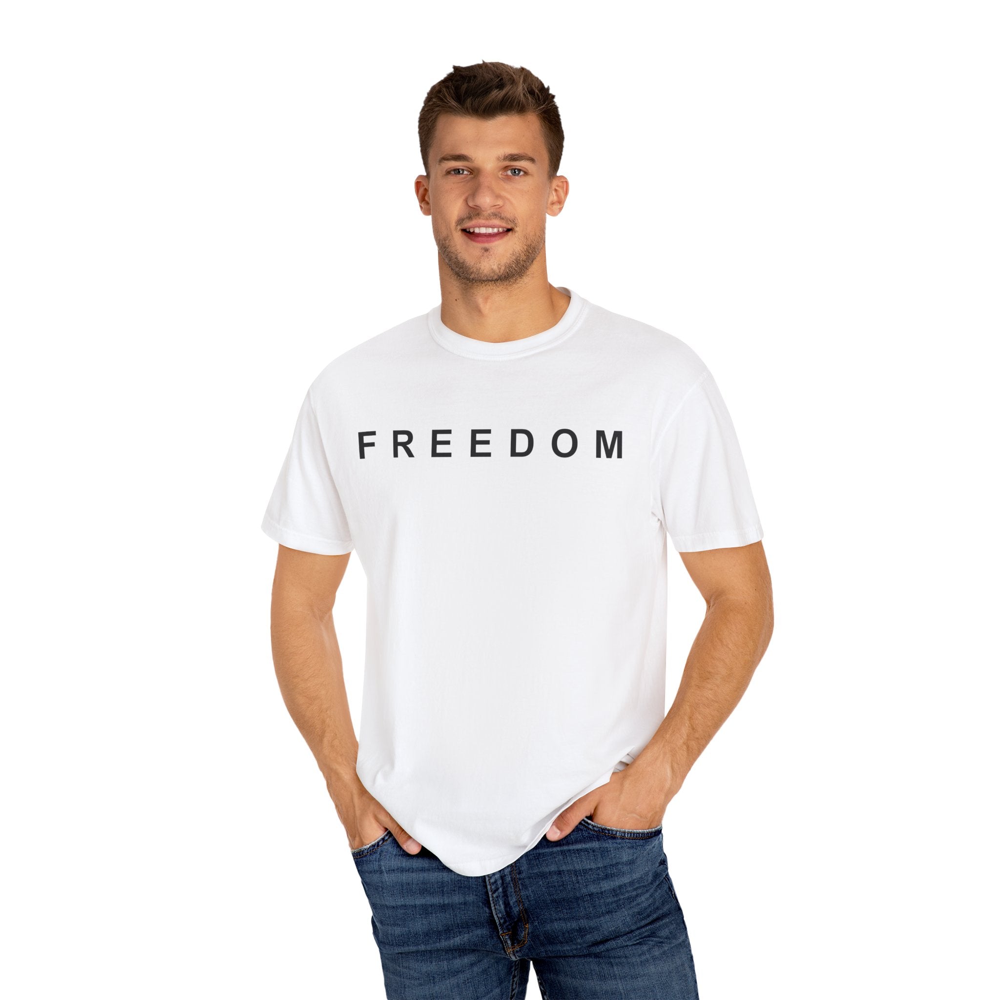 Freedom Unisex Garment-Dyed T-shirt, Casual Tee, Everyday Wear, Gift for Freedom Lovers, Comfortable Cotton Shirt, Statement Tee, [...]