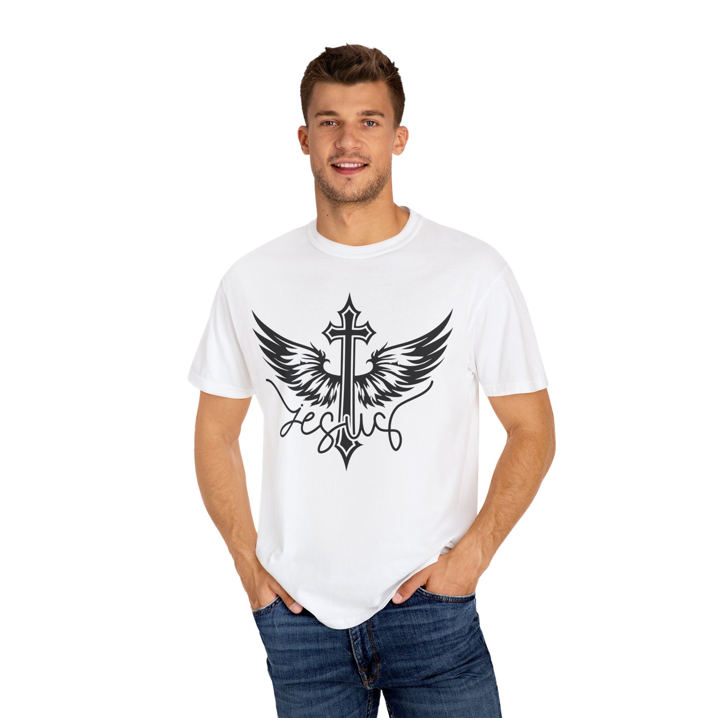 Jesus Cross with Wings T-Shirt — Christian Faith Graphic Tee