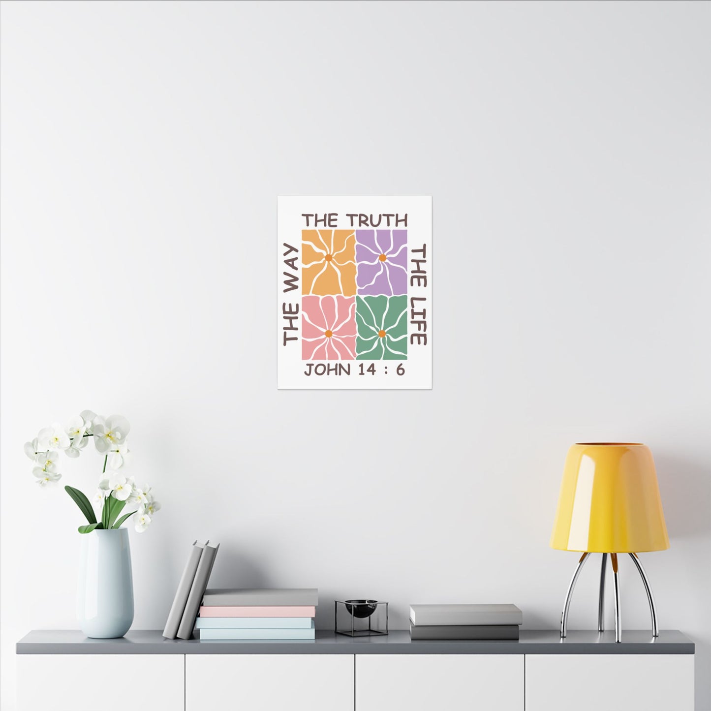 The Way The Truth The Life John 14:6 Wall Canvas