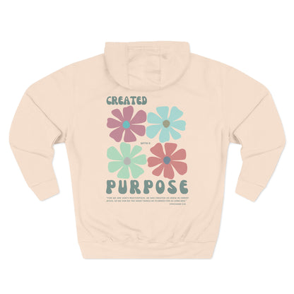 Fleece Hoodie - Ephesians 2:10 Bible Verse Design