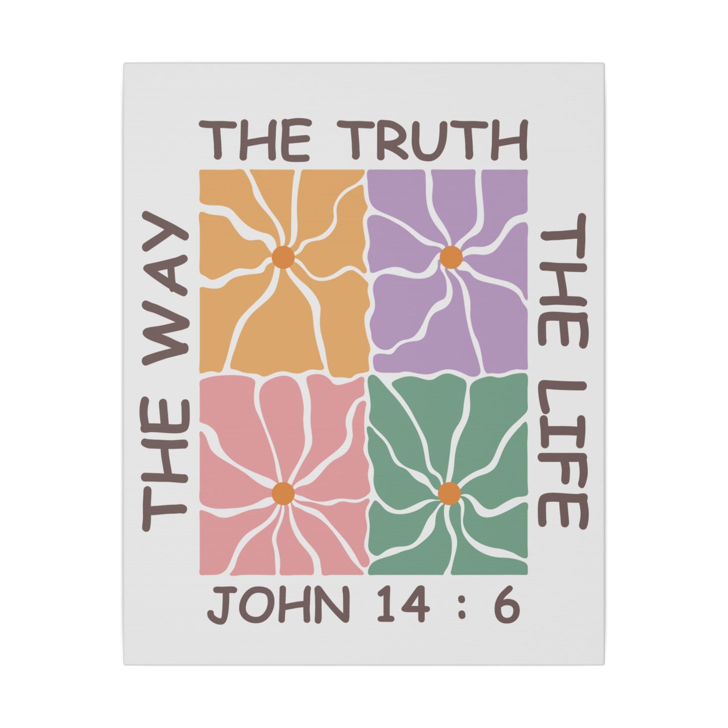 The Way The Truth The Life John 14:6 Wall Canvas