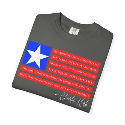 Charlie Kirk Quotes Patriotic Unisex Tee