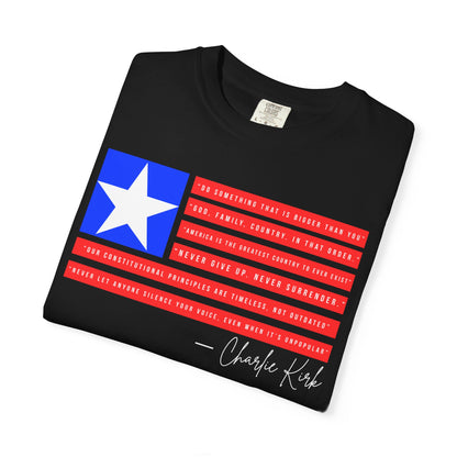 Charlie Kirk Quotes Patriotic Unisex Tee