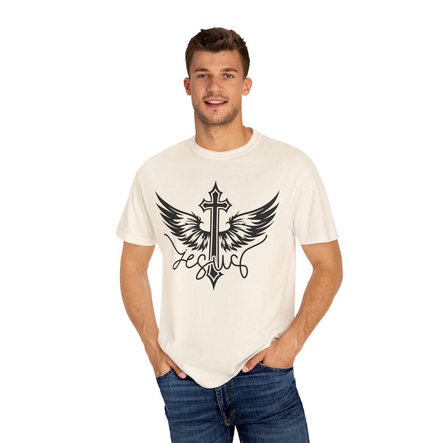 Jesus Cross with Wings T-Shirt — Christian Faith Graphic Tee