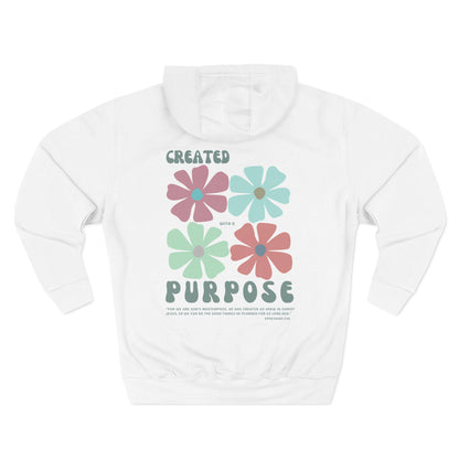 Fleece Hoodie - Ephesians 2:10 Bible Verse Design
