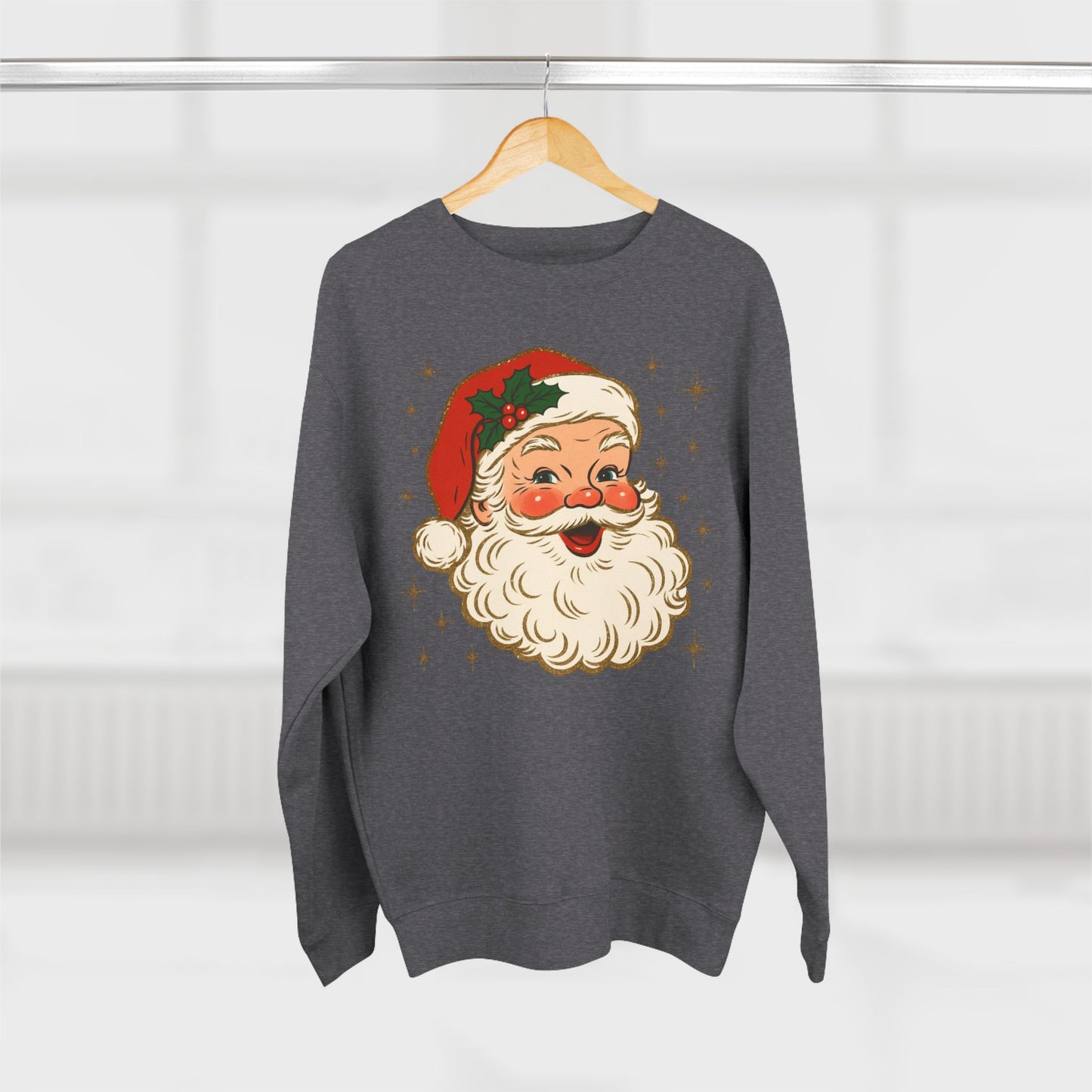 Vintage Santa Crewneck Sweatshirt — Retro Christmas Sweater
