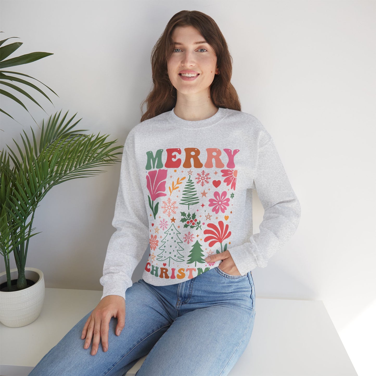 Merry Christmas Crewneck Sweatshirt - Cozy Holiday Fashion