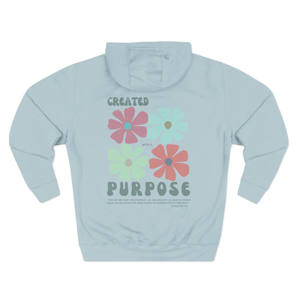 Fleece Hoodie - Ephesians 2:10 Bible Verse Design
