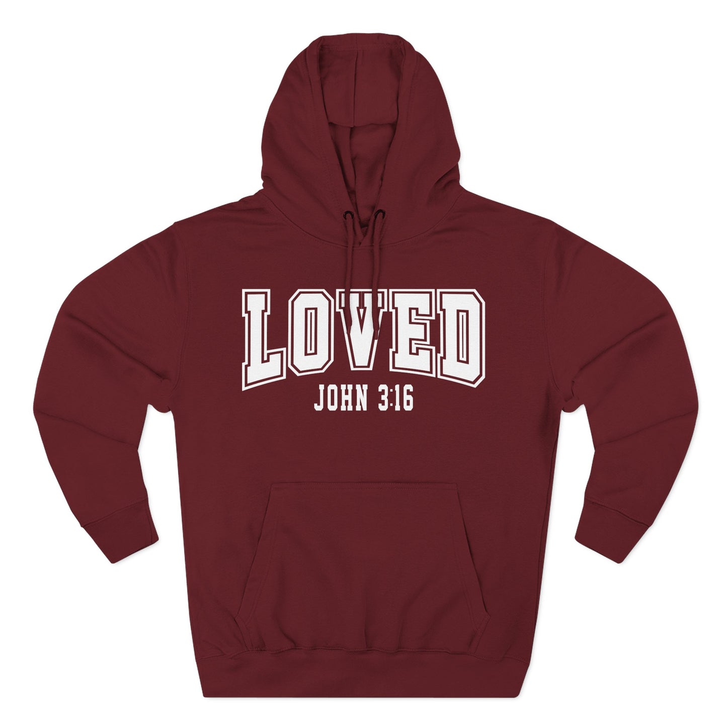 Loved John 3:16 Fleece Hoodie