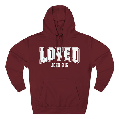 Loved John 3:16 Fleece Hoodie