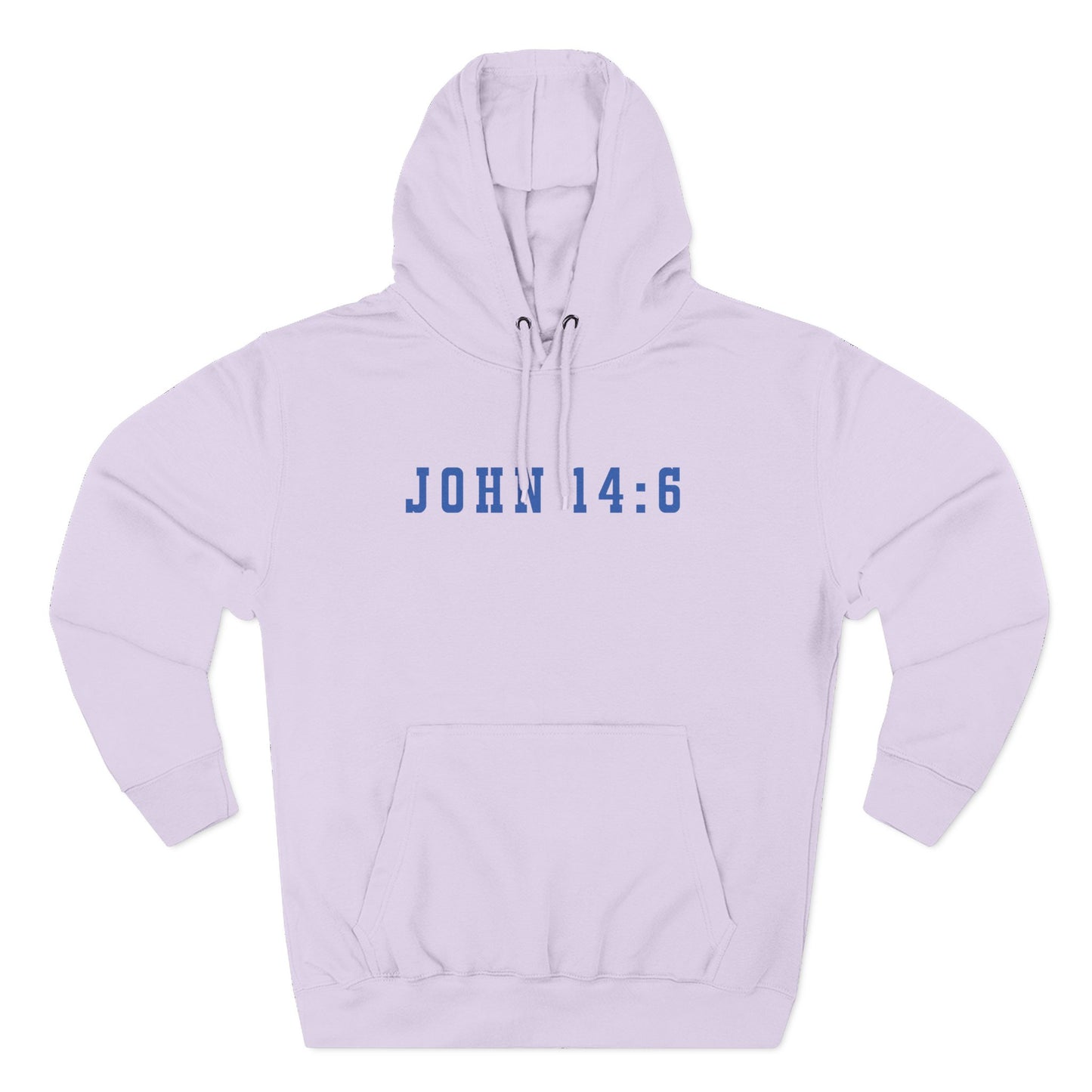 Inspirational Three-Panel Fleece Hoodie - John 14:6 Design