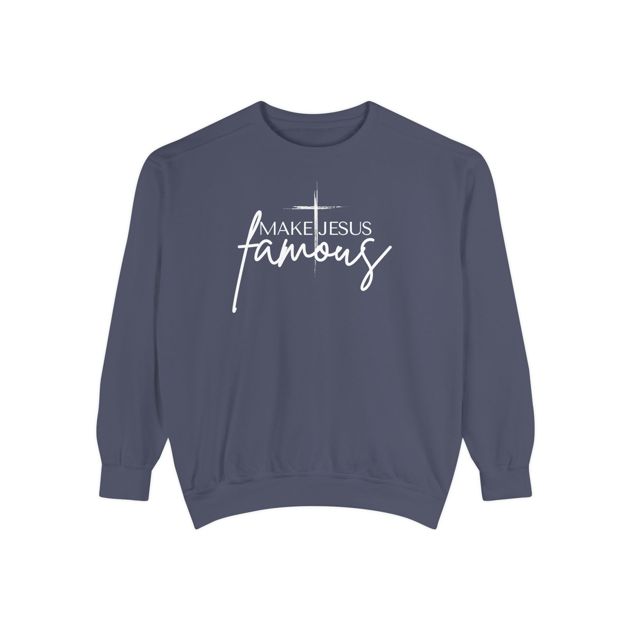 Make Jesus Famous Comfort Colors Unisex Garment-Dyed Sweatshirt | Inspirational Sweatshirt, Christian Apparel, Faith-Based Gift, Cozy Lifestyle, [...]