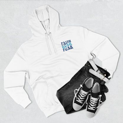 Faith Over Fear Fleece Hoodie - Inspirational Comfort for Everyday Wear