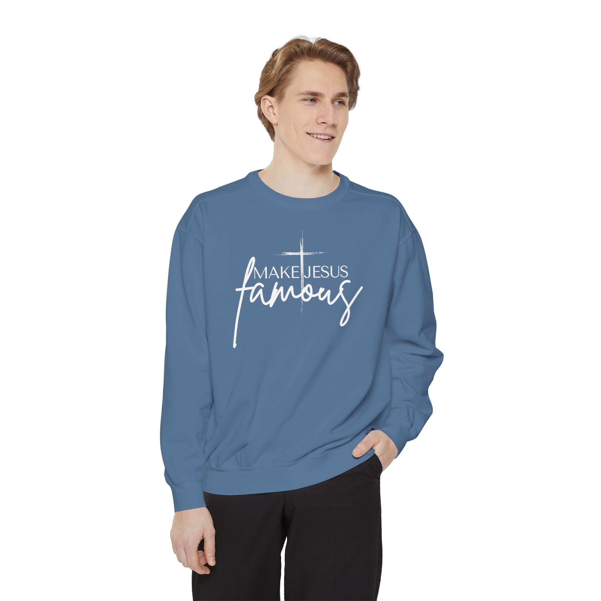 Make Jesus Famous Comfort Colors Unisex Garment-Dyed Sweatshirt | Inspirational Sweatshirt, Christian Apparel, Faith-Based Gift, Cozy Lifestyle, [...]