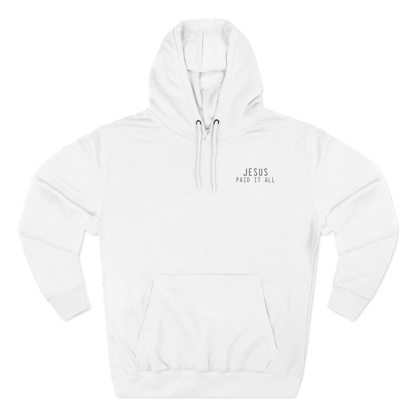 Jesus Paid It All Receipt Design Fleece Hoodie