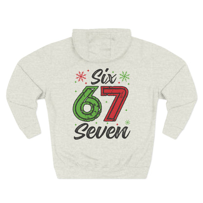 Festive Number 67 Fleece Hoodie