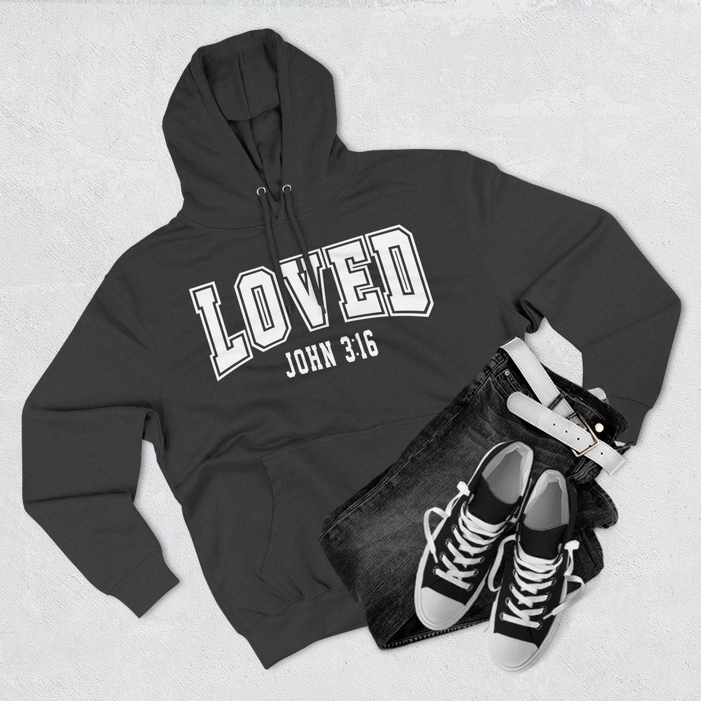 Loved John 3:16 Fleece Hoodie