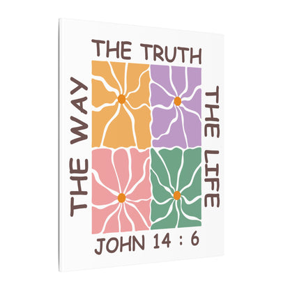 The Way The Truth The Life John 14:6 Wall Canvas