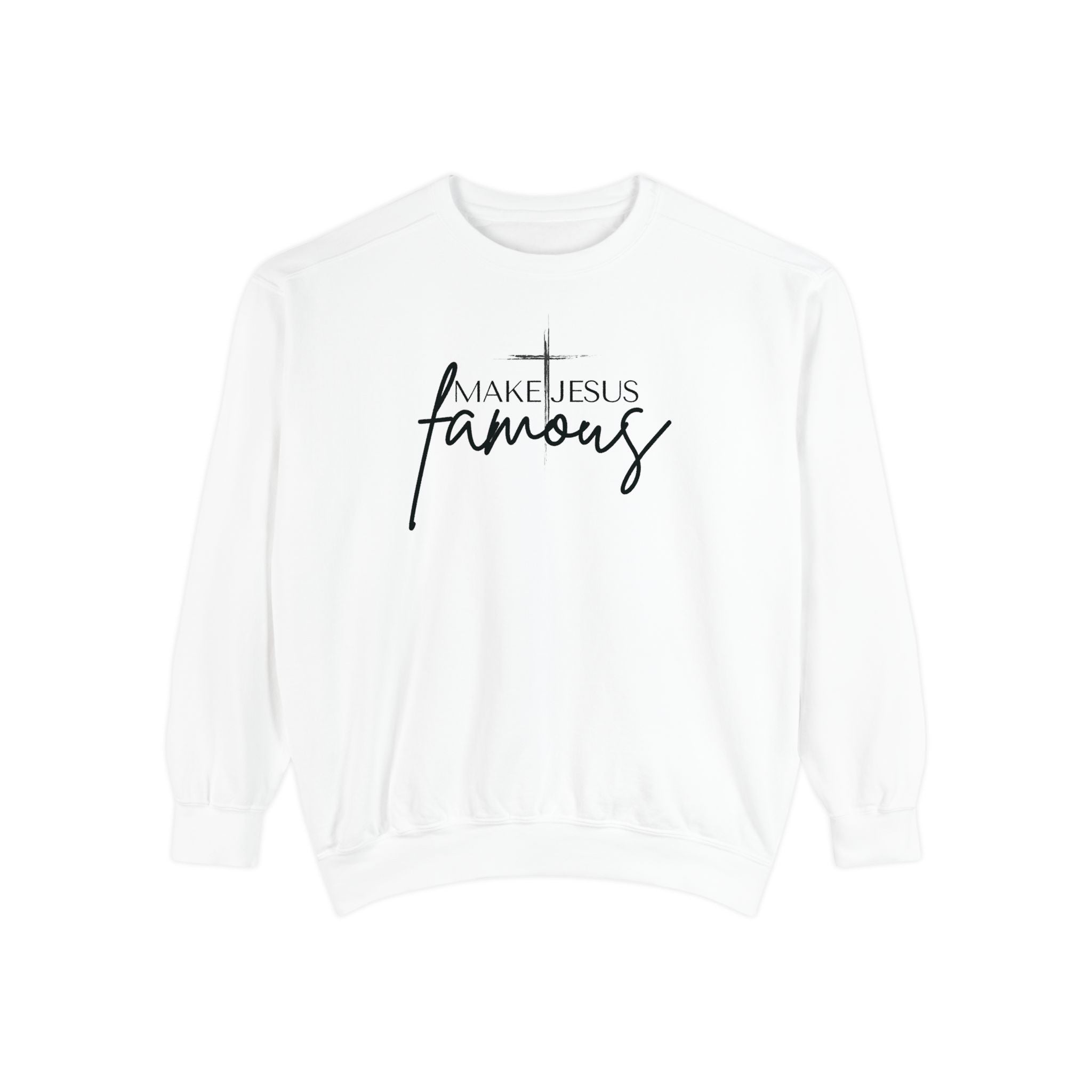 Make Jesus Famous Comfort Colors Unisex Garment-Dyed Sweatshirt | Inspirational Sweatshirt, Christian Apparel, Faith-Based Gift, Cozy Lifestyle, [...]