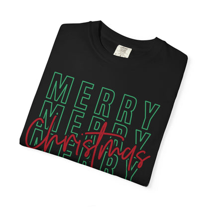 Merry Christmas Unisex Garment-Dyed T-Shirt