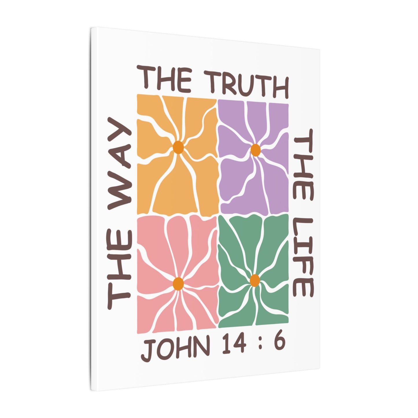 The Way The Truth The Life John 14:6 Wall Canvas