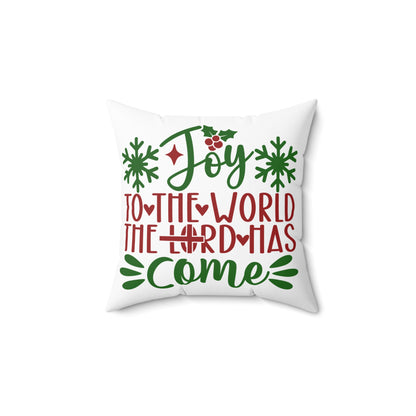 Joy to the World Holiday Pillow Insert and Pillow Case