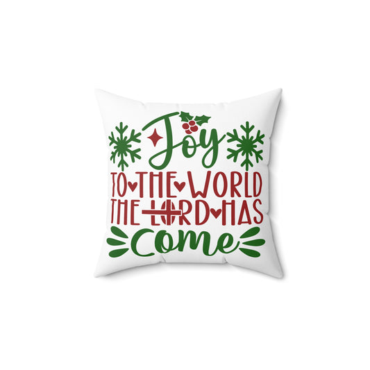 Joy to the World Holiday Pillow Insert and Pillow Case