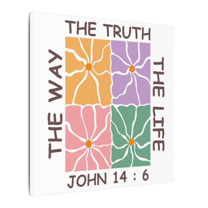 The Way The Truth The Life John 14:6 Wall Canvas