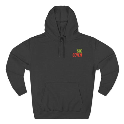 Fleece Hoodie - Funny Christmas Hoodie with '67' Design