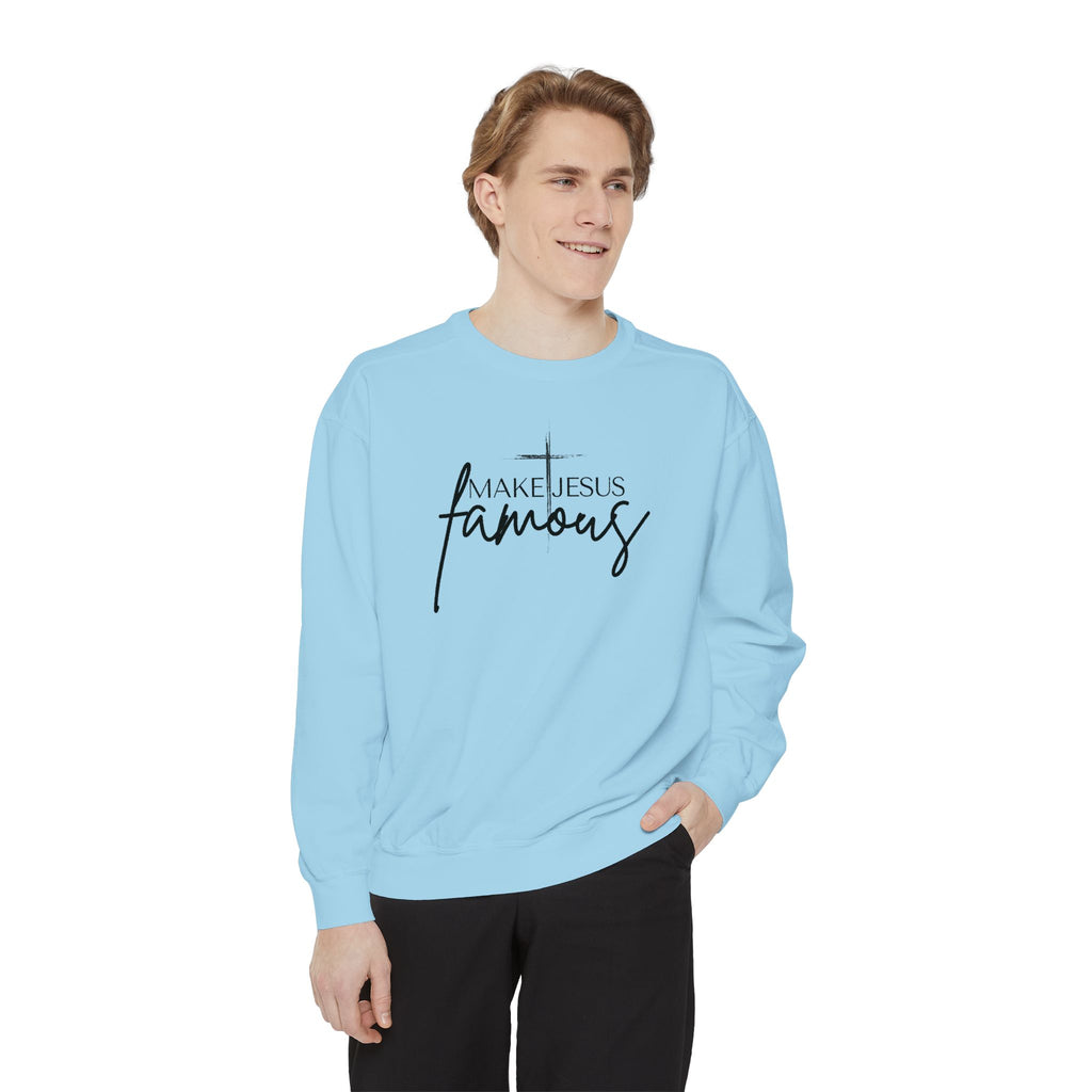 Make Jesus Famous Comfort Colors Unisex Garment-Dyed Sweatshirt | Inspirational Sweatshirt, Christian Apparel, Faith-Based Gift, Cozy Lifestyle, [...]