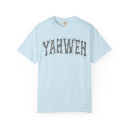 Yahweh Camo Unisex Garment-Dyed T-Shirt - Faith-Inspired Casual Wear