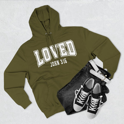 Loved John 3:16 Fleece Hoodie