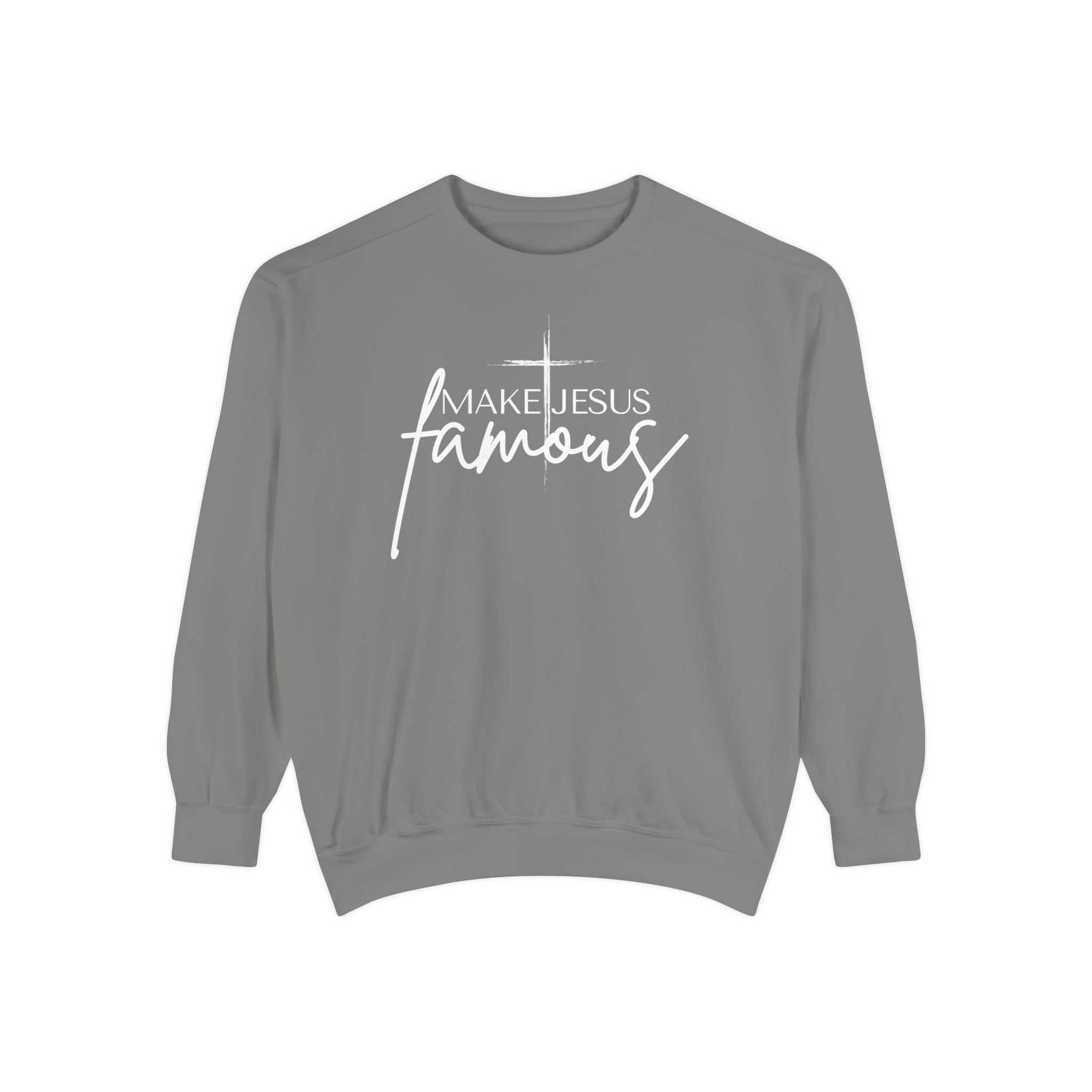Make Jesus Famous Comfort Colors Unisex Garment-Dyed Sweatshirt | Inspirational Sweatshirt, Christian Apparel, Faith-Based Gift, Cozy Lifestyle, [...]