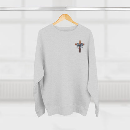 She Is Worthy Proverb 31 Crewneck Sweatshirt - Cross & Bow Christian Pullover