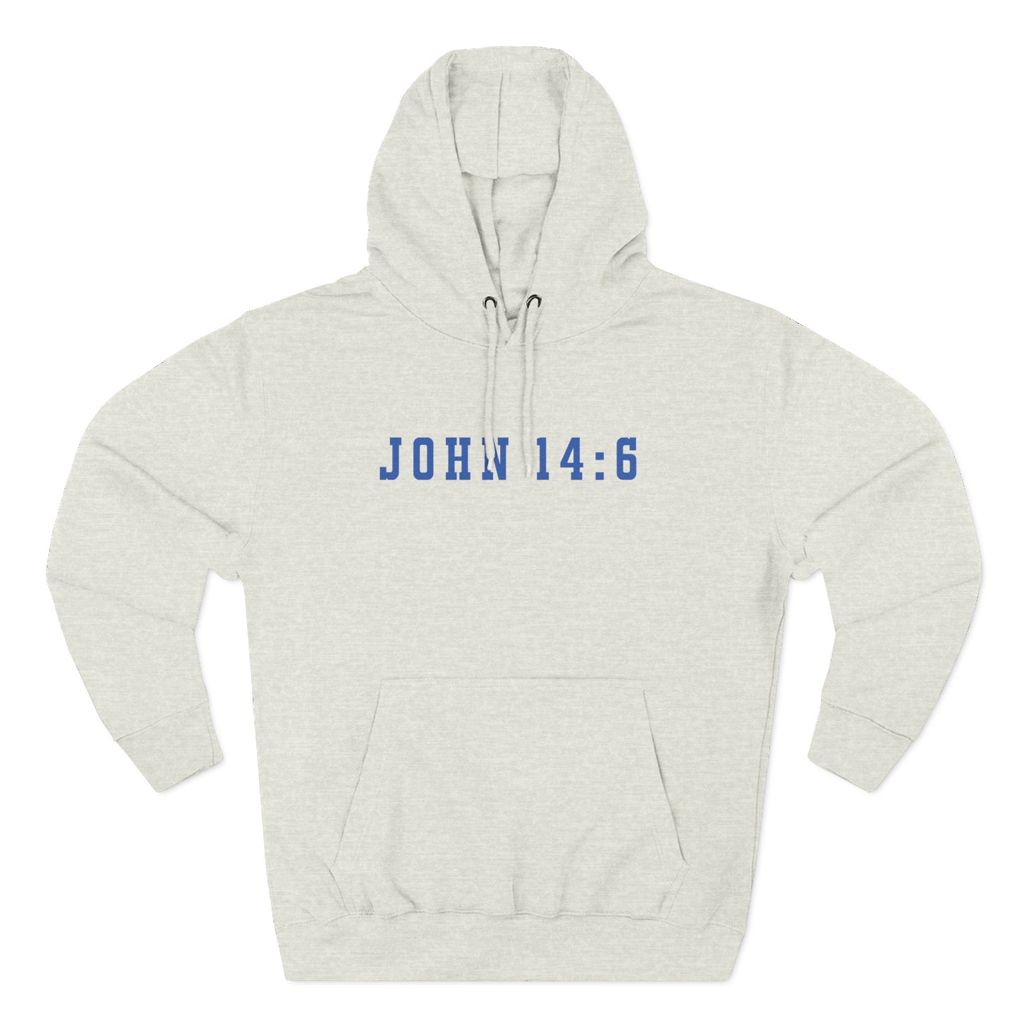 Inspirational Three-Panel Fleece Hoodie - John 14:6 Design