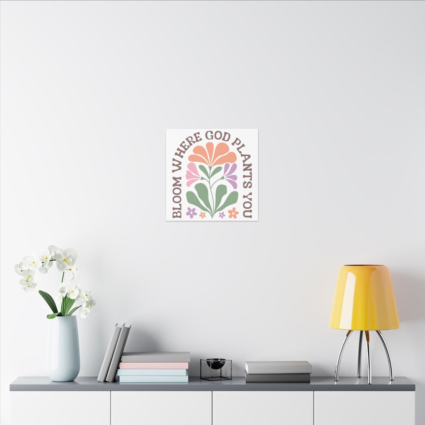 "Bloom Where God Plants You" Canvas Print