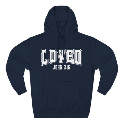 Loved John 3:16 Fleece Hoodie