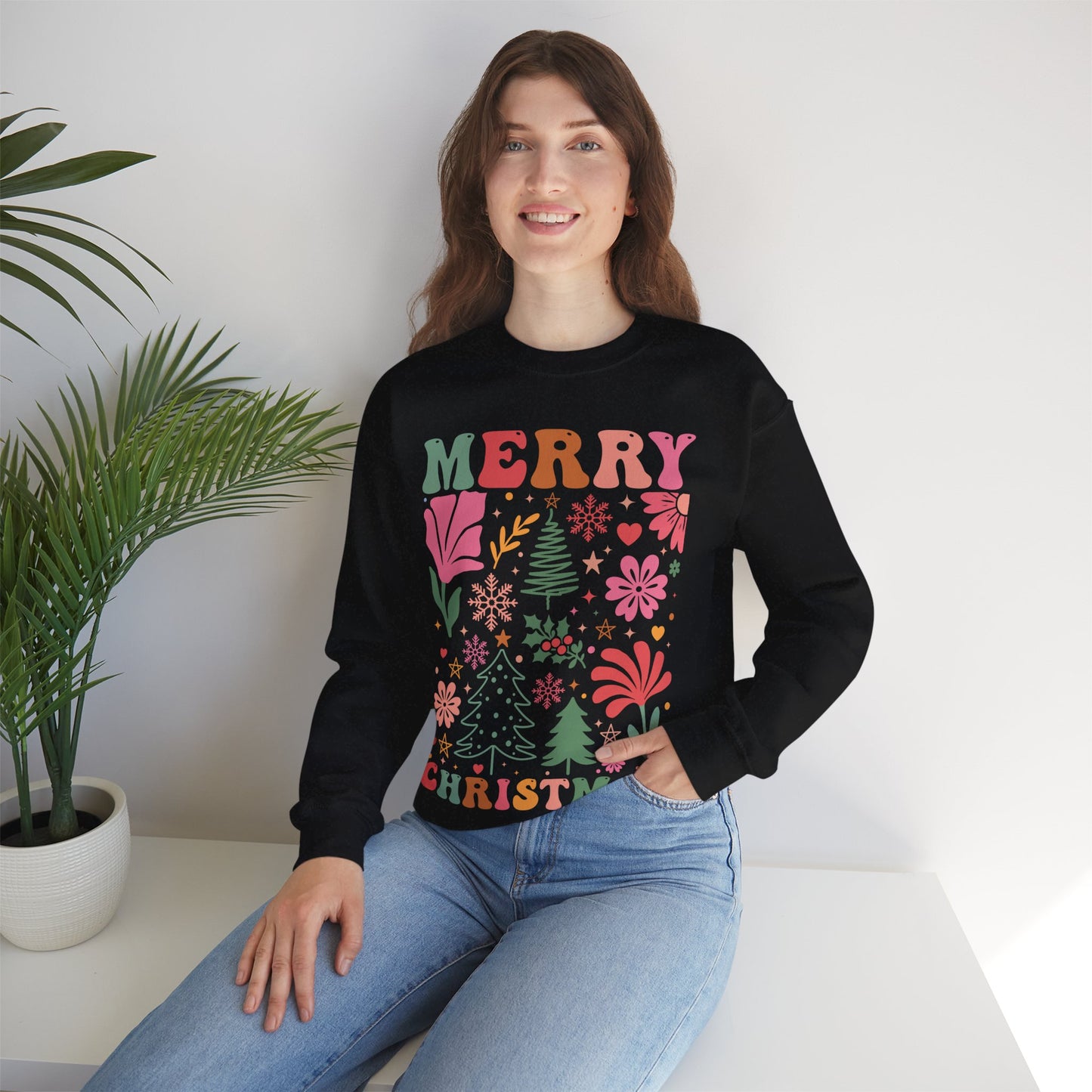 Merry Christmas Crewneck Sweatshirt - Cozy Holiday Fashion