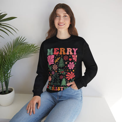 Merry Christmas Crewneck Sweatshirt - Cozy Holiday Fashion