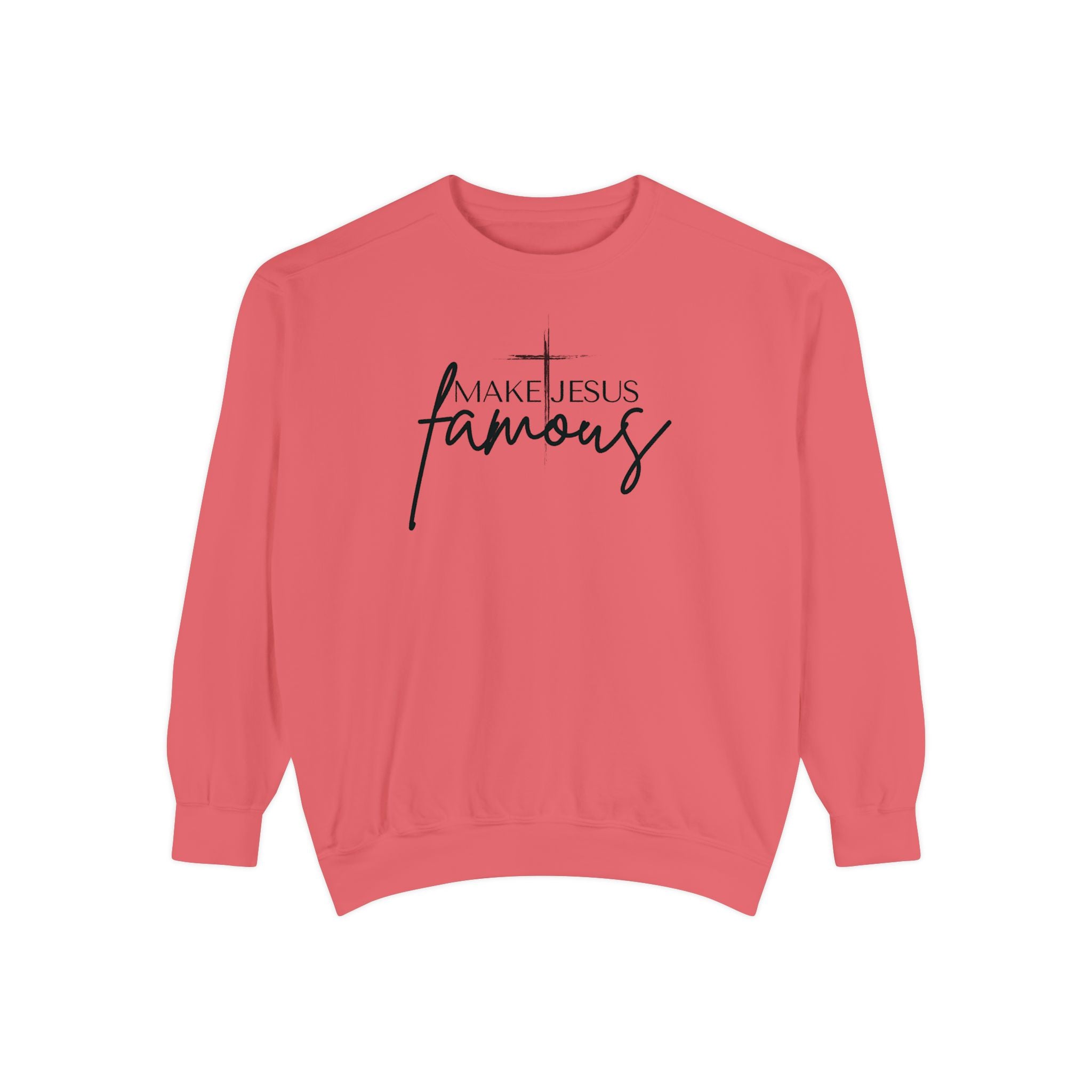 Make Jesus Famous Comfort Colors Unisex Garment-Dyed Sweatshirt | Inspirational Sweatshirt, Christian Apparel, Faith-Based Gift, Cozy Lifestyle, [...]