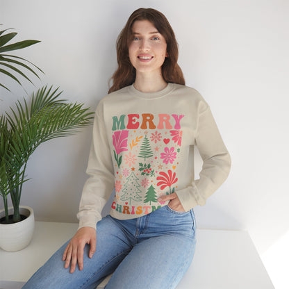 Merry Christmas Crewneck Sweatshirt - Cozy Holiday Fashion